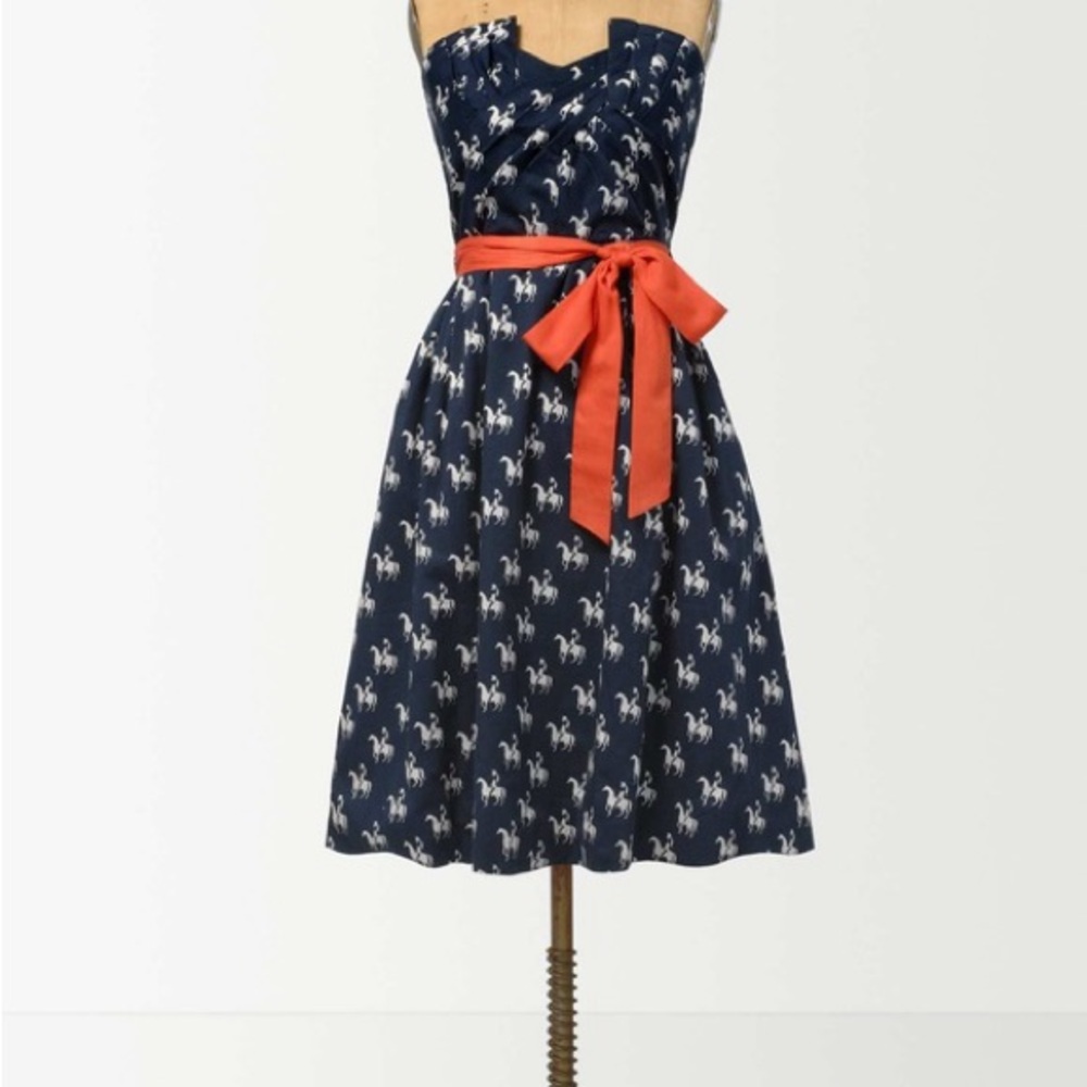 Anthropologie Porridge Horse / Equestrian Dress - 8